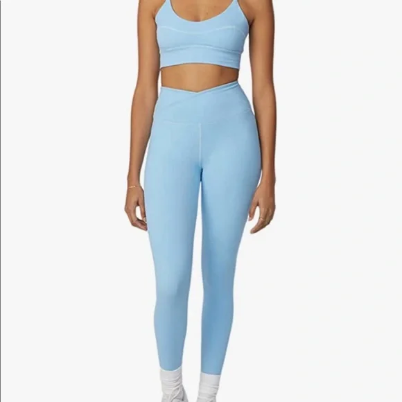 Bandier Women's The Rue Crossover Legging | Sincerely Jules High Rise Workout Leggings